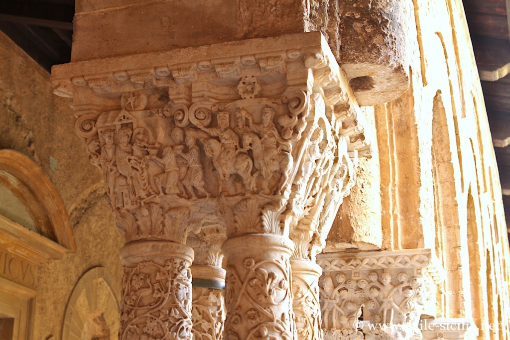 Rois mages, chapiteau du cloitre de Monreale