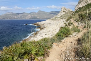 Sentier côtier, réserve naturelle de Cofano