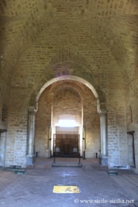 Salle centrale avec atrium, second étage, Palais de la Zisa, Palerme