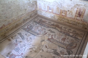 Salle des amours pêcheurs, Villa romaine de Casale, Sicile
