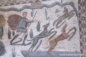 Salle de la petite chasse, Villa romaine de Casale, Sicile