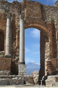 Scène du théâtre romain de Taormine