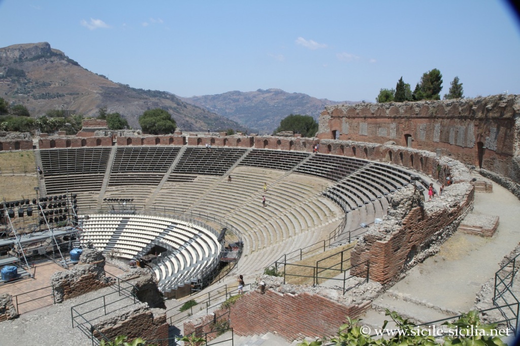 Cavea du théâtre romain de Taormine