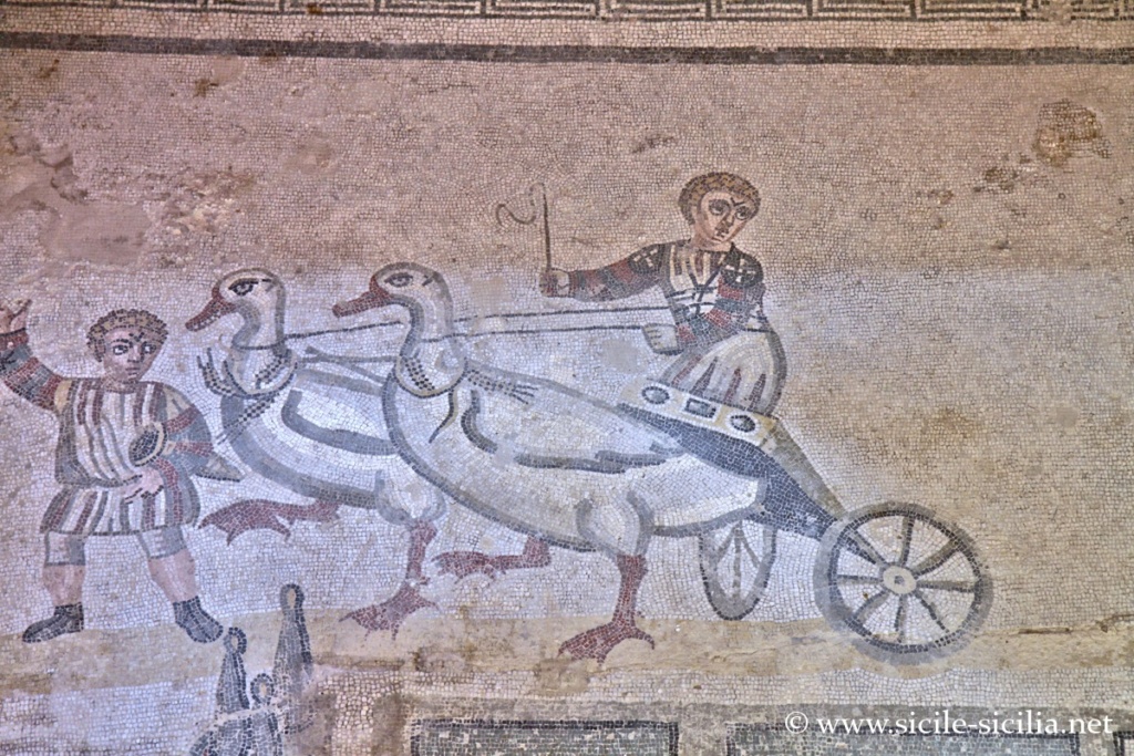 Salle du petit cirque, Villa romaine de Casale, Sicile