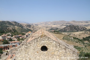 Terrasse du château de Sperlinga