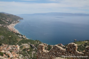 Panorama du château de Taormine