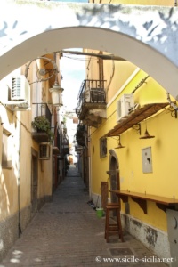 Centre de Lipari, îles éoliennes