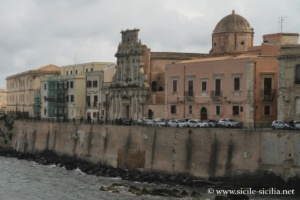 Côte et chiesa della Spirito Santo, Ortygie, Syracuse
