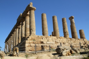 Face ouest du Temple de Junon (Héra), Vallée des Temples d'Agrigente