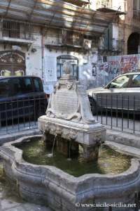 Fontaine du Garraffello, quartier Vucciria à Palerme