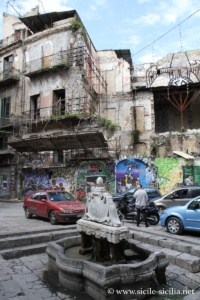Fontaine du Garraffello, quartier Vucciria à Palerme