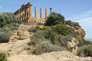 Face ouest du Temple de Junon (Héra), Vallée des Temples d'Agrigente