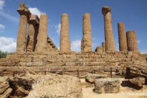 Face ouest du Temple de Junon (Héra), Vallée des Temples d'Agrigente