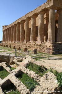 Face sud du Temple de la Concorde d'Agrigente