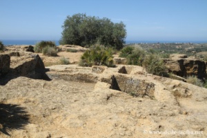 Nécropole, crête de la vallée des Temples, Agrigente