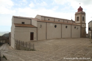Piazza Carmine et Chiesa di Santa Maria del Carmelo, Sutera, Sicile