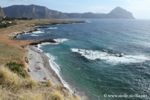 Plage de Cala Bue Marino, Sicile