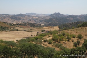 Panorama depuis le château de Sperlinga