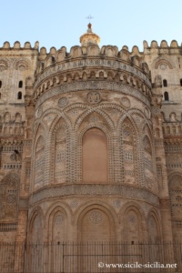 Abside, extérieur de la cathédrale de Palerme