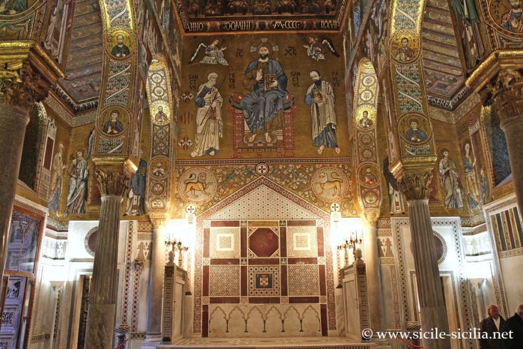Mur arrière de la Chapelle Palatine de PAlerme