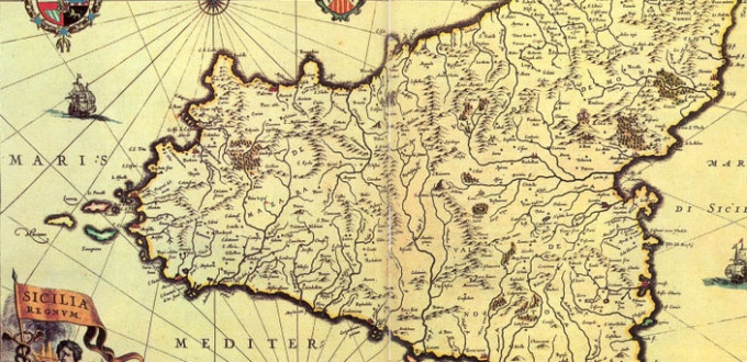 mappa antica della sicilia
