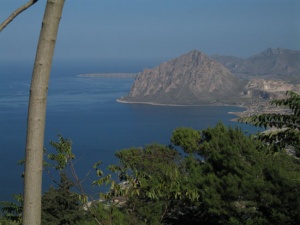 Panorama da Erice in Sicilia