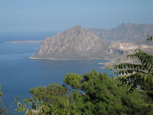 Panorama da Erice in Sicilia