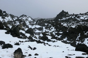 Photo de l'Etna en hiver