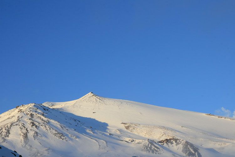 L’Etna in inverno