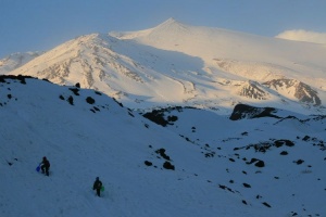 Photo de l'Etna en hiver