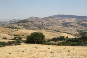 Veduta di Gangi in Sicilia