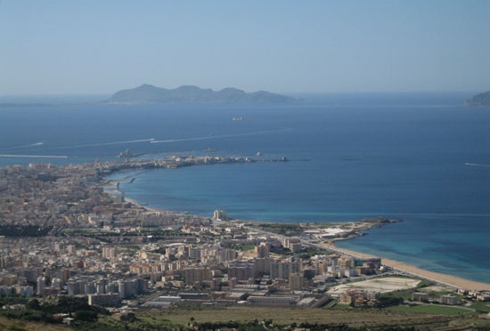 Vue sur Trapani - Panorama