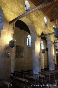 Intérieur. Église Saint-Jean des Lépreux à Palerme
