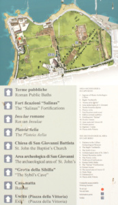 Carte du parc archéologique de Lilibeo, Marsala