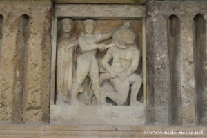 Métopes du Temple de Sélinonte, musée archéologique de Palerme