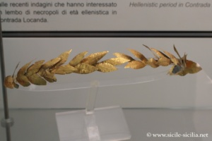 Ors de la nécropoles de Tyndaris, musée archéologique de Palerme