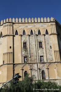 Façade du Palais des Normands à Palerme