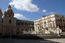 Palerme, place et fontaine Pretorio