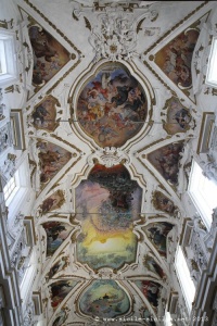 Plafond voûte, Église Gesù à Palerme
