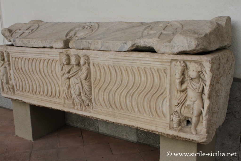 Sarcophage romain, musée archéologique Salinas de Palerme