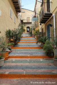 Escaliers du centre historique d'Agrigente