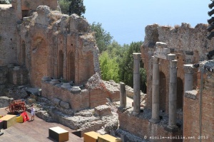 Photo de la scène du Théâtre grec de Taormine