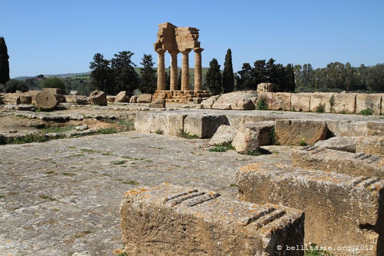 Temple des Dioscures à Agrigente