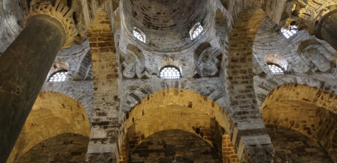 Intérieur de l'église San Cataldo à Palerme