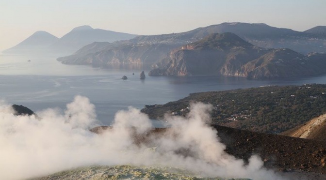 Vulcano, cratère