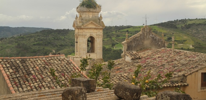 Panorama sur Santa Maria dei Greci, Vizzini, Sicile