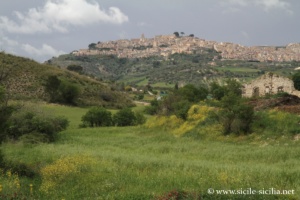 Panorama vers Vizzini, Sicile
