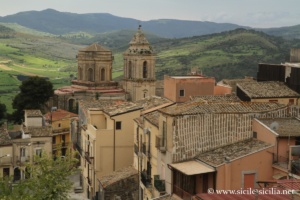 Panorama depuis Vizzini en Sicile