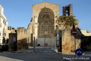Vestiges de l'église San Giuseppe à Castelvetrano, Sicile