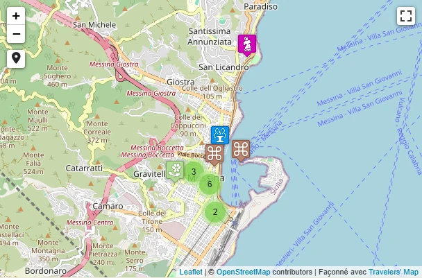 Carte de Que voir à Messine